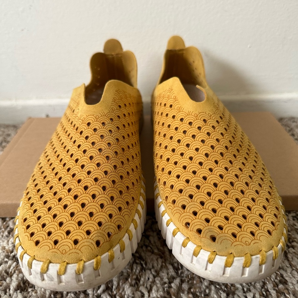 Ilsa Jacobsen Slip On Shoes Mustard Yellow